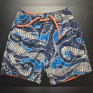 GAP Baby Blue Shark Swim Shorts 6-12 Mos